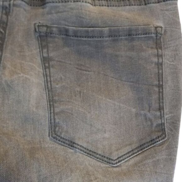 Aeropostale Size 8 Jegging Jeans High Waisted Denim Gray Ankle Distressed Faded - Picture 8 of 15